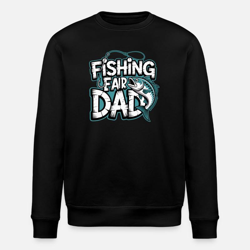 Pêcheur papa Comic Tee - Sweat bio ROLLER Stanley/Stella Unisexe - noir