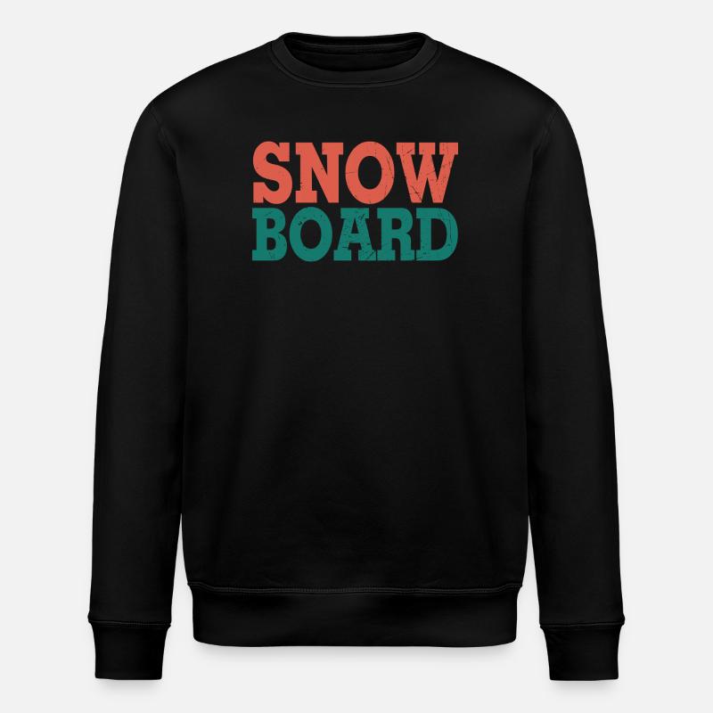 Snowboard - Stanley/Stella ROLLER Unisex Organic Sweatshirt - black