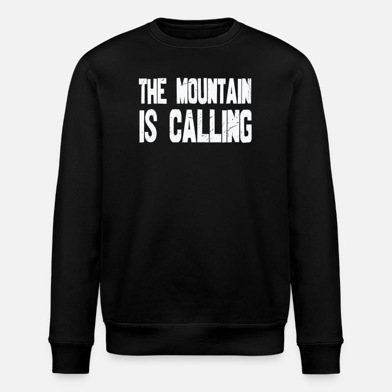 The Mountain is calling - Stanley/Stella ROLLER Unisex Organic Sweatshirt - black