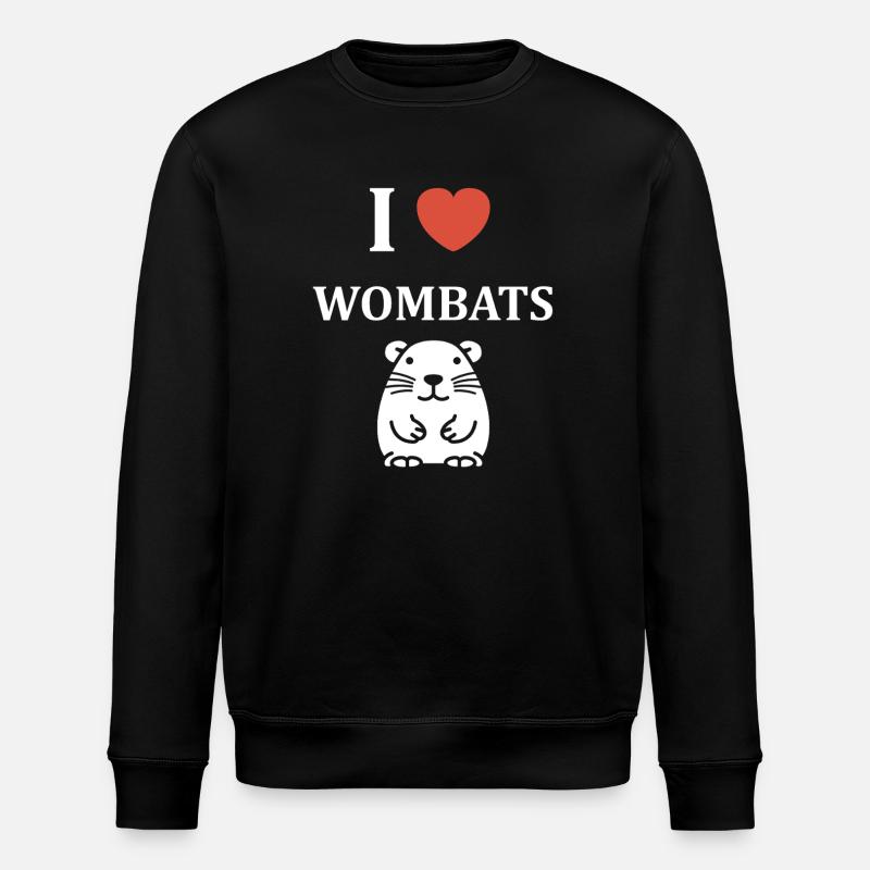 J adore les wombats - Sweat bio ROLLER Stanley/Stella Unisexe - noir