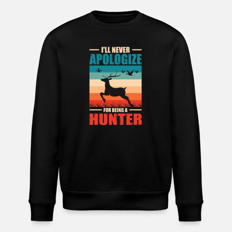 Hunter Gift Hunting Hunting Hunter Exam - Stanley/Stella ROLLER Unisex Organic Sweatshirt - black