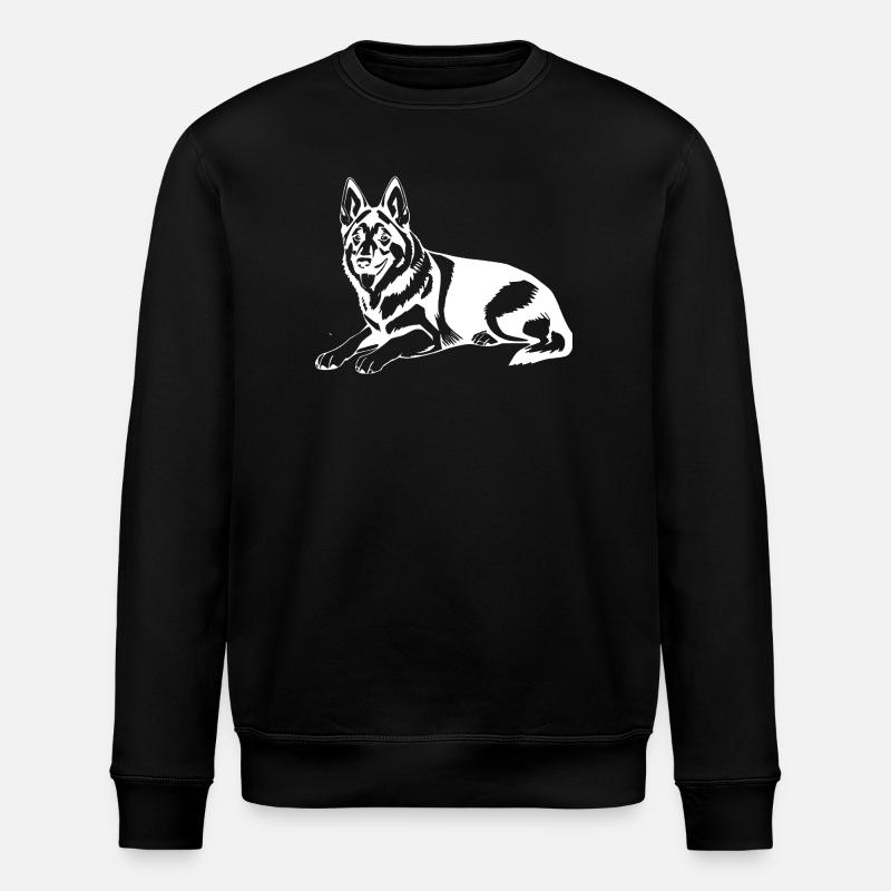 Chien de berger - Sweat bio ROLLER Stanley/Stella Unisexe - noir