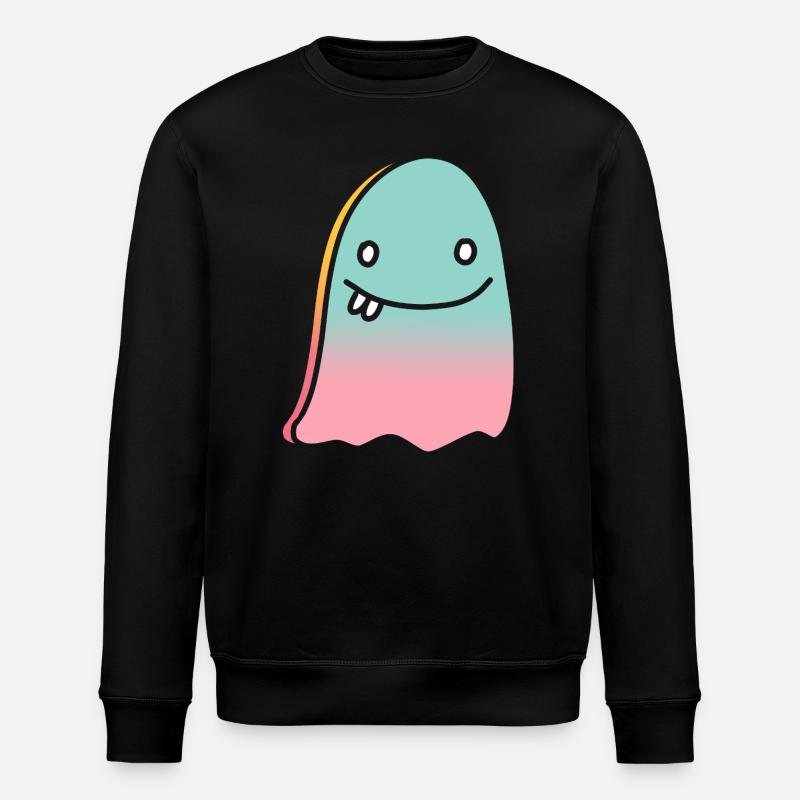 Dégradé de doodle fantôme - Sweat bio ROLLER Stanley/Stella Unisexe - noir