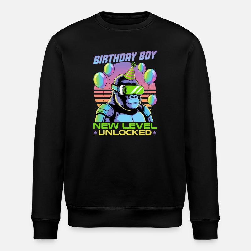 Birthday Gamer VR - Stanley/Stella Unisex Bio-Sweatshirt ROLLER - Schwarz