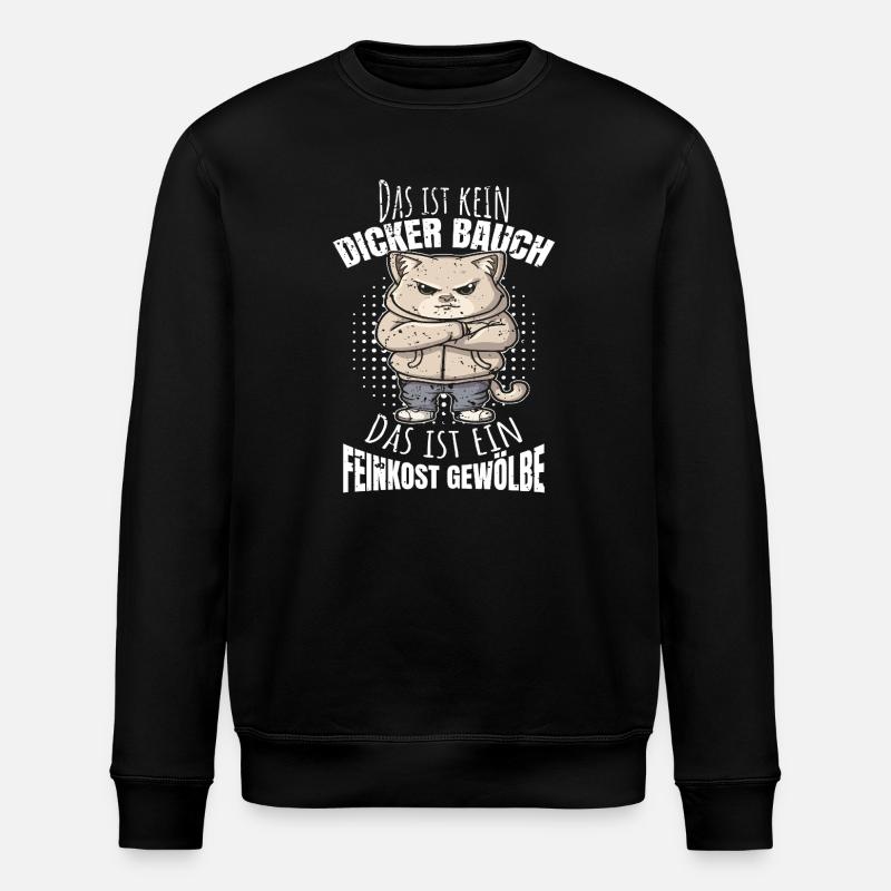 Kein dicker Bauch Feinkostgewölbe - Stanley/Stella Unisex Bio-Sweatshirt ROLLER - Schwarz