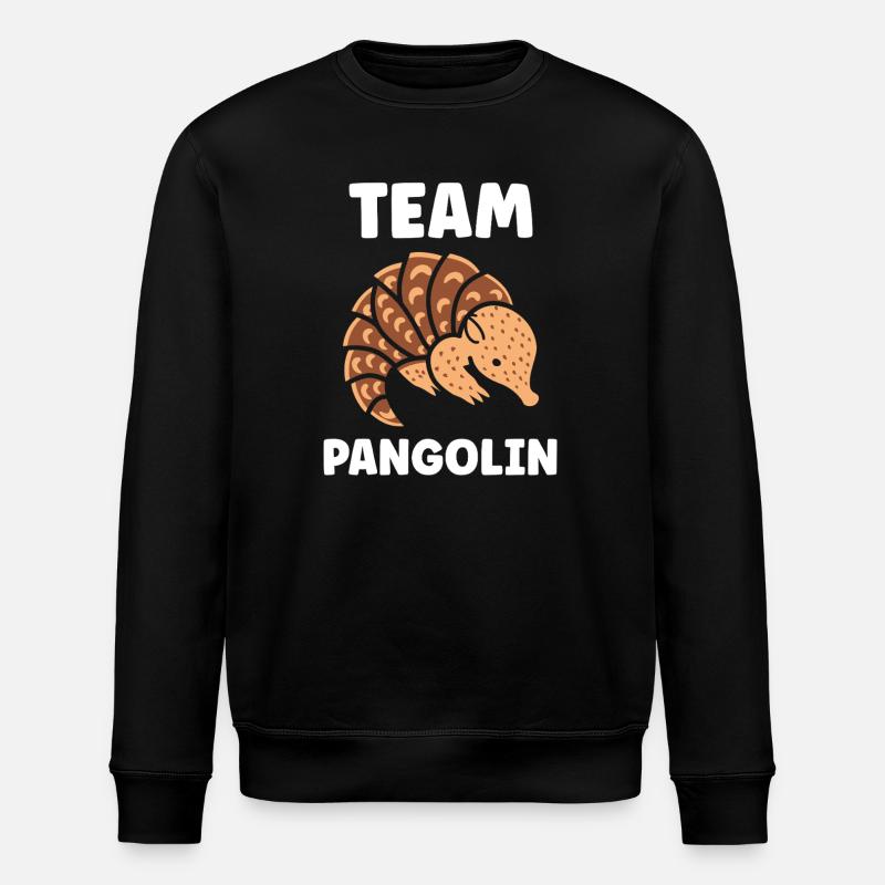 Pangolin Cartoon Team - Stanley/Stella Unisex Bio-Sweatshirt ROLLER - Schwarz