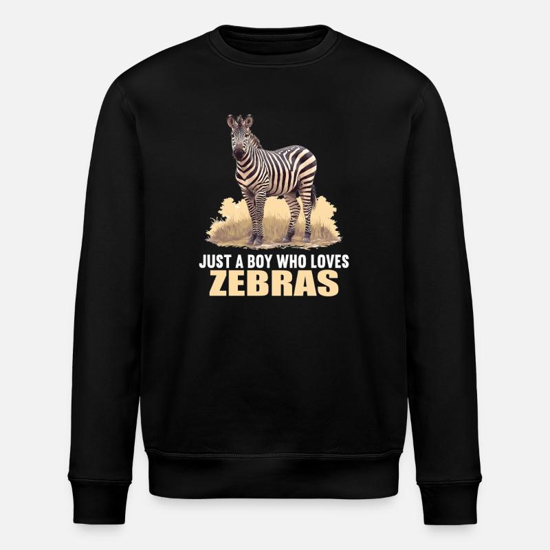 Zebras Zebra - Stanley/Stella ROLLER Unisex Organic Sweatshirt - black