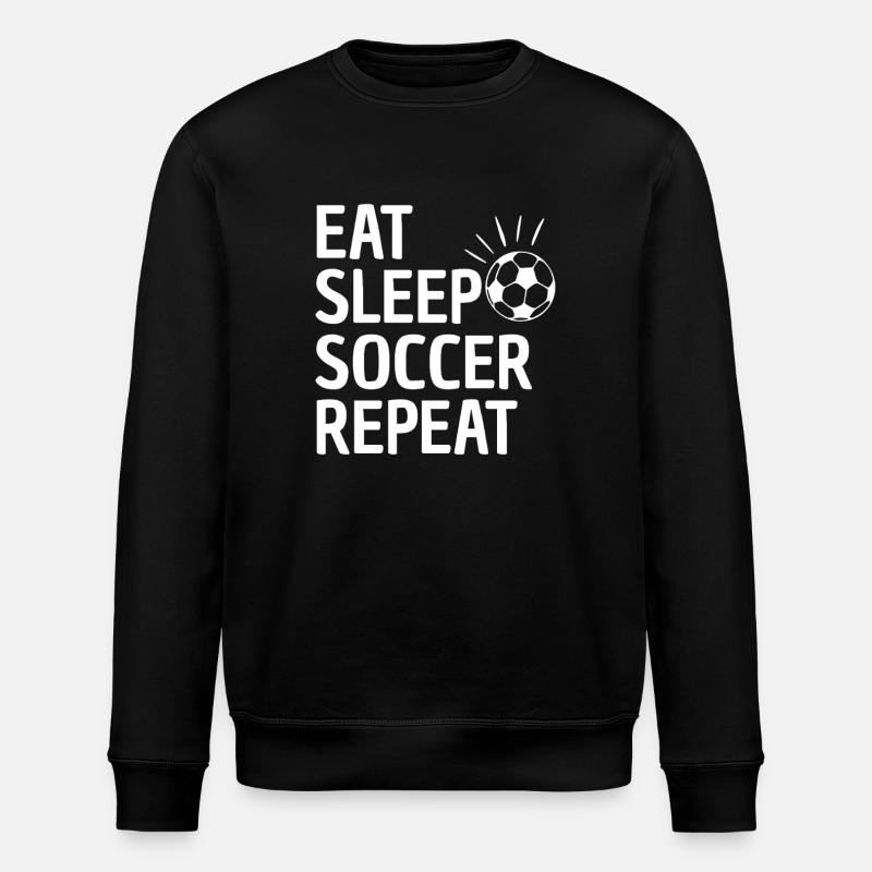 Manger dormir Soccer Répéter - Sweat bio ROLLER Stanley/Stella Unisexe - noir