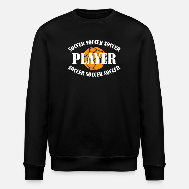 Soccer Player - Stanley/Stella ROLLER Unisex Organic Sweatshirt - black