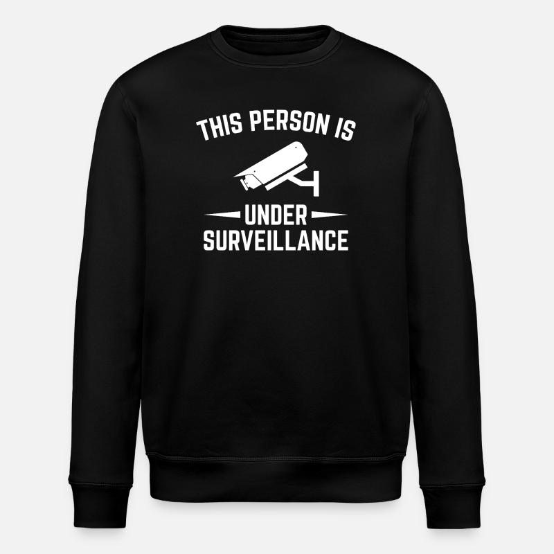 Sous Surveillance Caméra Design - Sweat bio ROLLER Stanley/Stella Unisexe - noir