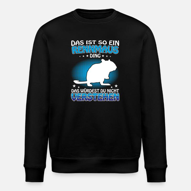Gerbille Ding Rongeur Gerbille - Sweat bio ROLLER Stanley/Stella Unisexe - noir