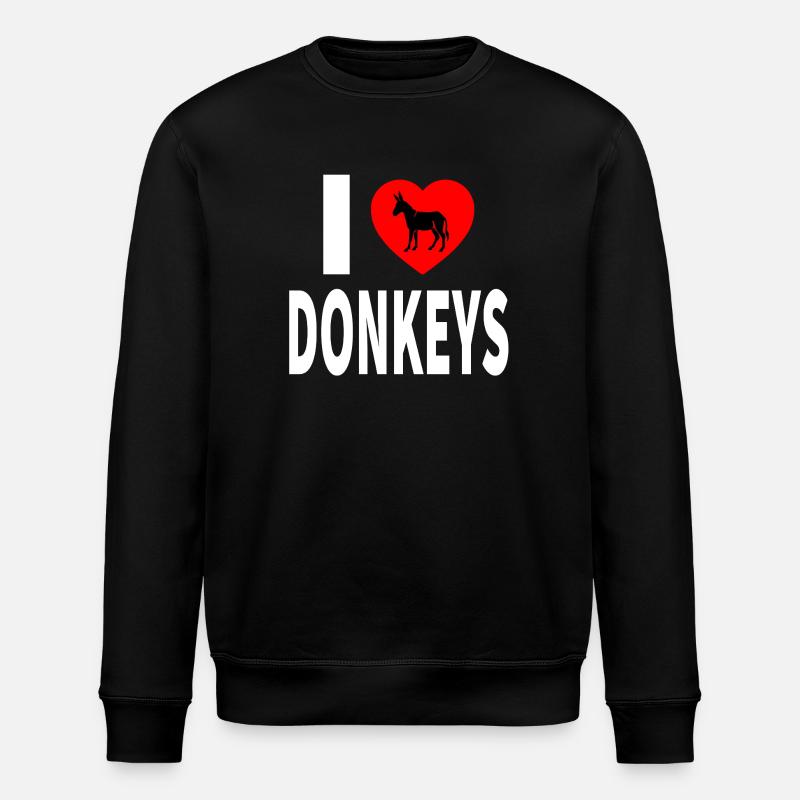 donkey - Stanley/Stella ROLLER Unisex Organic Sweatshirt - black