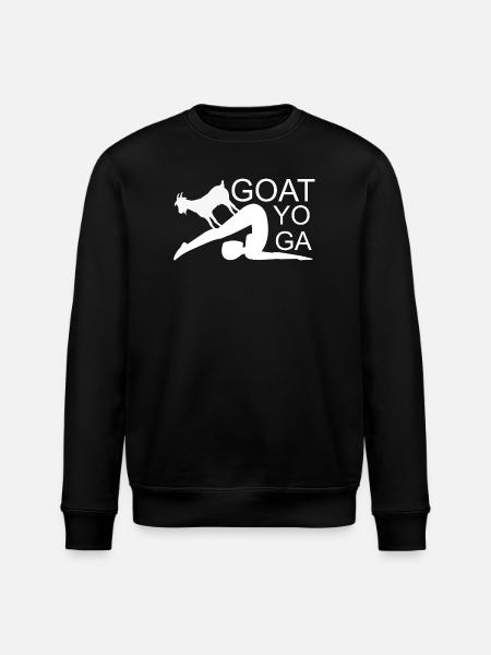 Goat Yoga - Stanley/Stella ROLLER Unisex Organic Sweatshirt - black