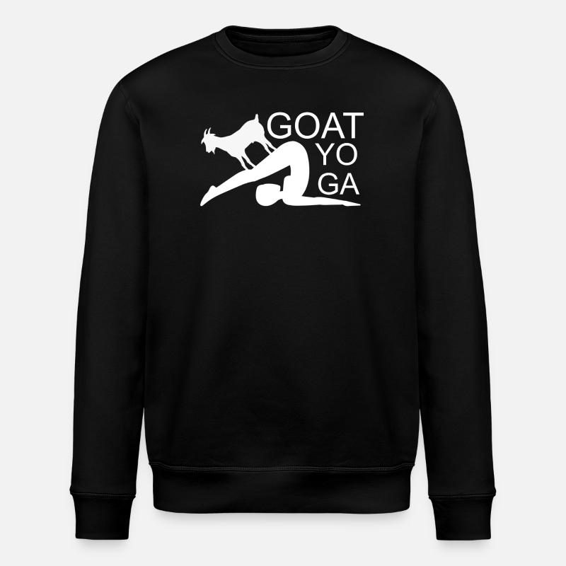 Goat Yoga - Stanley/Stella Unisex Bio-Sweatshirt ROLLER - Schwarz