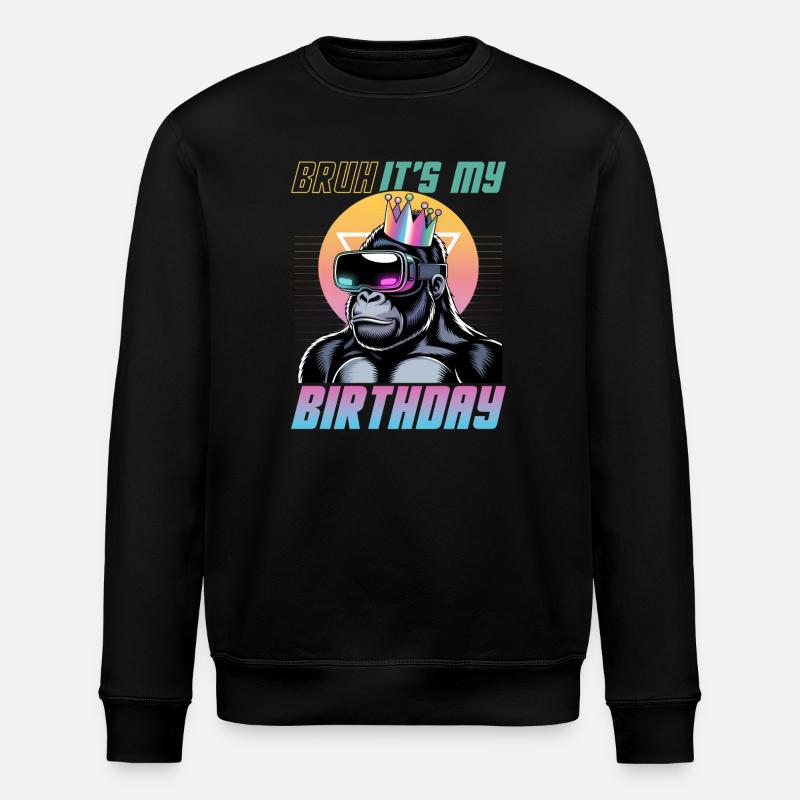 Birthday Gamer VR - Stanley/Stella Unisex Bio-Sweatshirt ROLLER - Schwarz