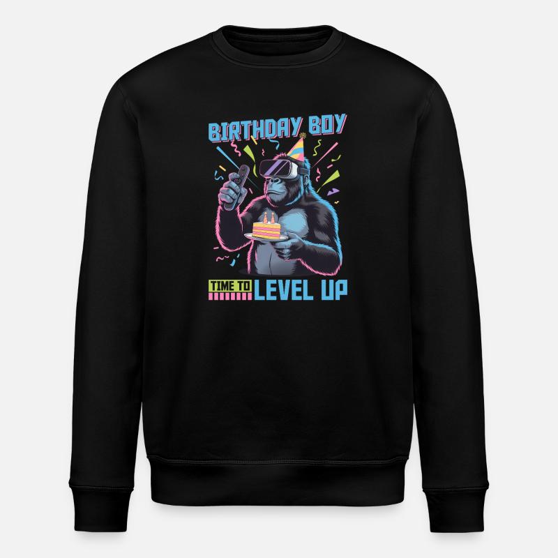 Birthday Gamer VR - Stanley/Stella Unisex Bio-Sweatshirt ROLLER - Schwarz