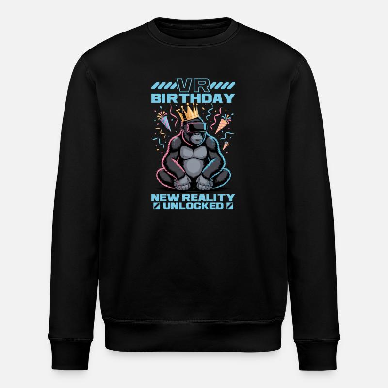 Birthday Gamer VR - Stanley/Stella Unisex Bio-Sweatshirt ROLLER - Schwarz