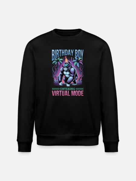 Birthday Gamer VR - Stanley/Stella Unisex Bio-Sweatshirt ROLLER - Schwarz