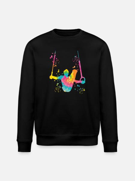 Kunstturner Ringe Kunstturnen - Stanley/Stella Unisex Bio-Sweatshirt ROLLER - Schwarz