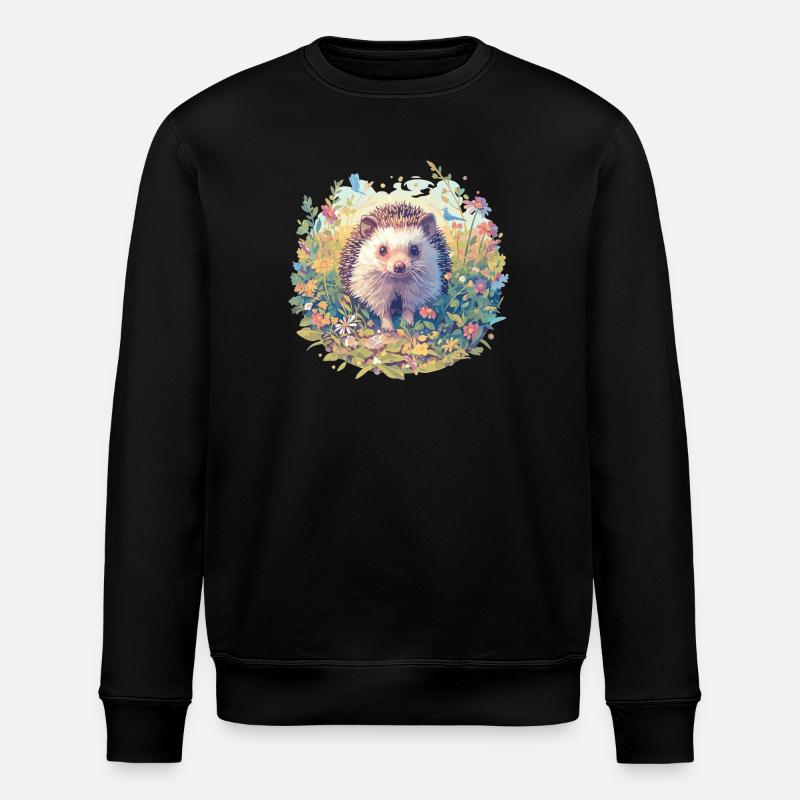 Hérisson - Sweat bio ROLLER Stanley/Stella Unisexe - noir