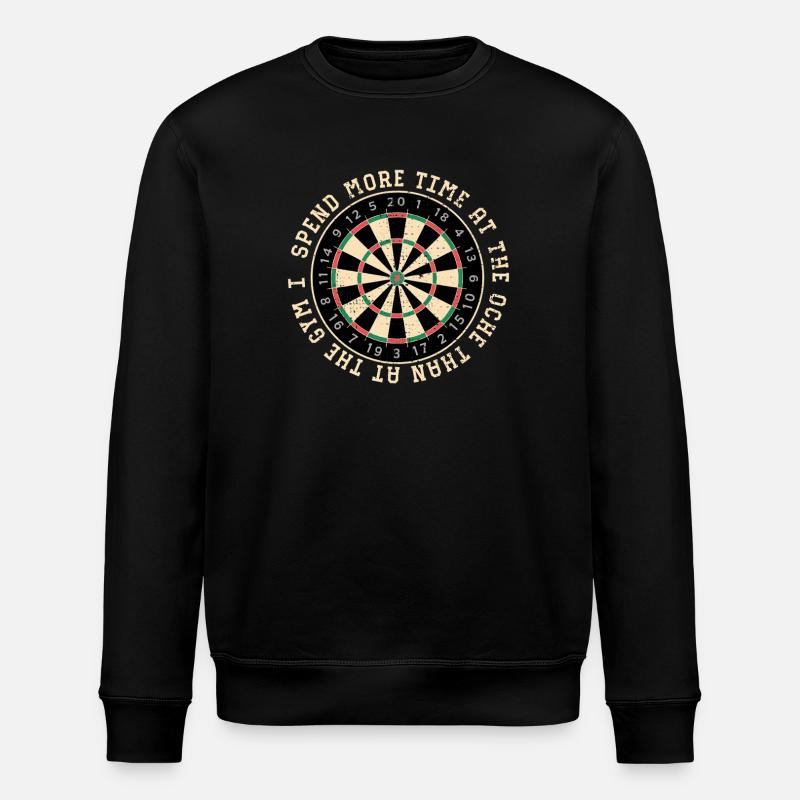 Dartboard Ring Quote - Stanley/Stella ROLLER Unisex Organic Sweatshirt - black