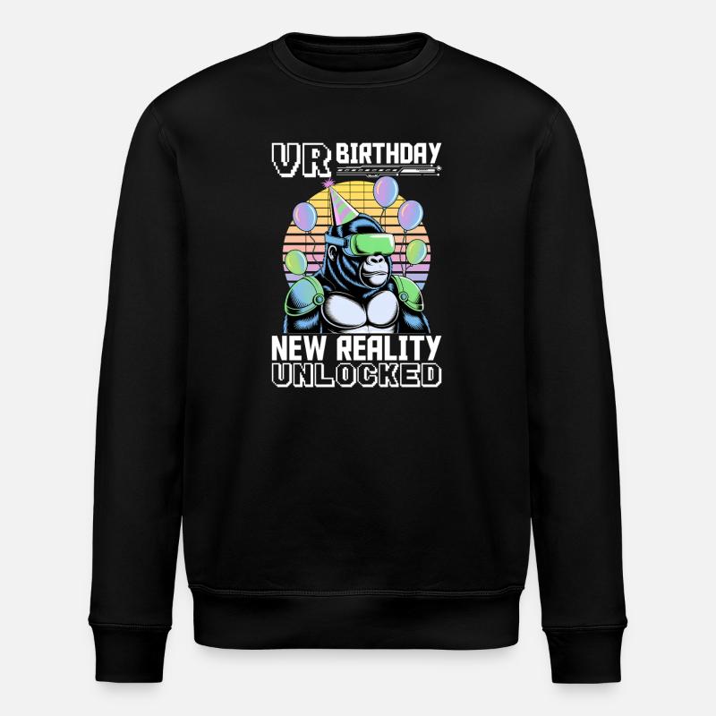 Birthday Gamer VR - Stanley/Stella Unisex Bio-Sweatshirt ROLLER - Schwarz