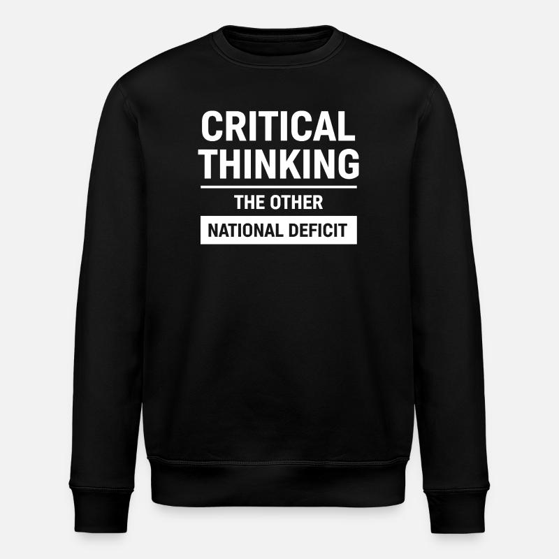 Critical Thinking The Other National Deficit - Sweat bio ROLLER Stanley/Stella Unisexe - noir