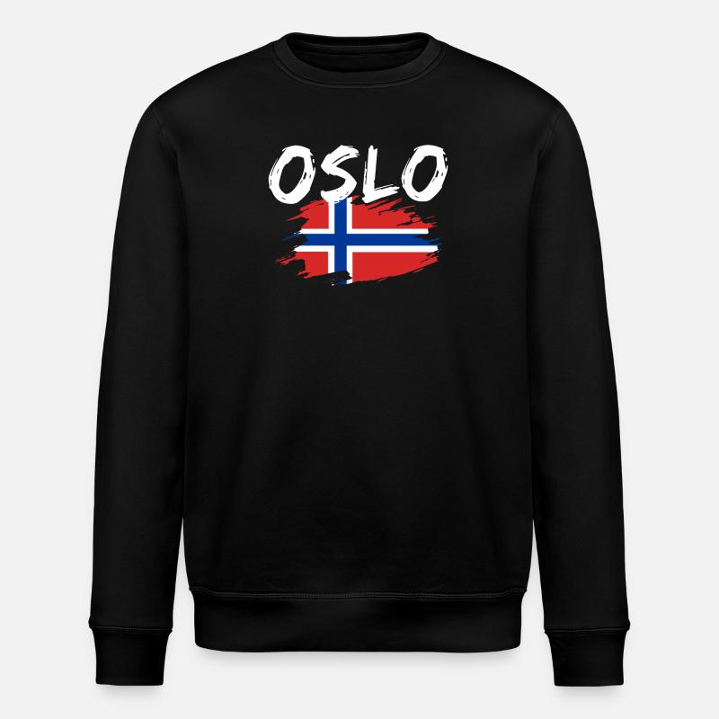 Oslo Norwegen - Stanley/Stella Unisex Bio-Sweatshirt ROLLER - Schwarz