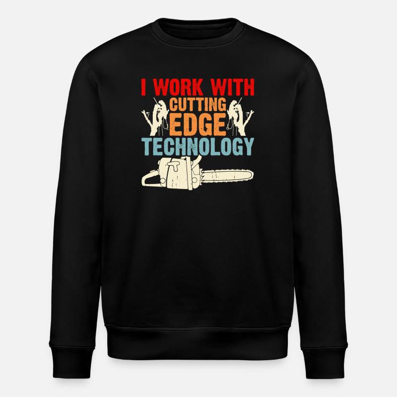 Baumpfleger Holzarbeiter Waldarbeiter Geschenk - Stanley/Stella Unisex Bio-Sweatshirt ROLLER - Schwarz