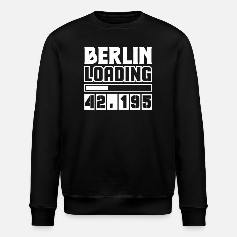 Berlin Loading 42,195 - Stanley/Stella ROLLER Unisex Organic Sweatshirt - black