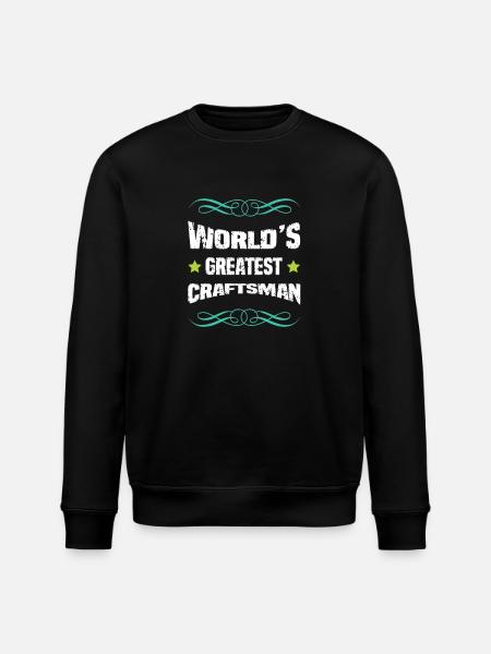 World's best craftsman - Stanley/Stella ROLLER Unisex Organic Sweatshirt - black