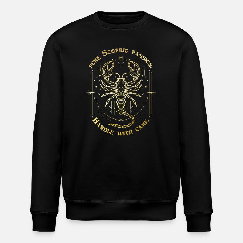 Skorpion Leidenschaft Sternzeichen Geschenk Astrologie Kunst - Stanley/Stella Unisex Bio-Sweatshirt ROLLER - Schwarz