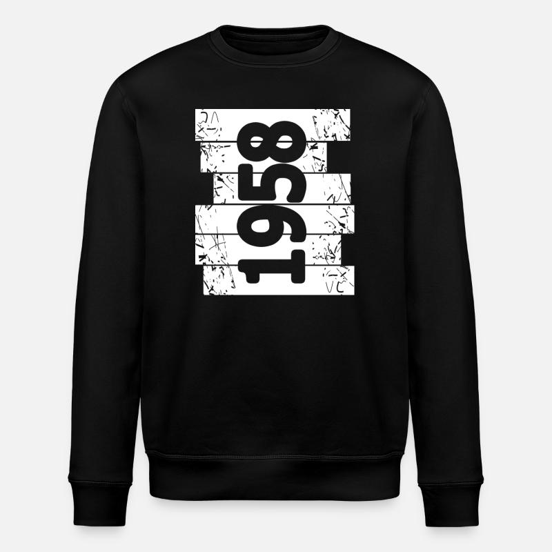 Eltern 1958 - Stanley/Stella Unisex Bio-Sweatshirt ROLLER - Schwarz