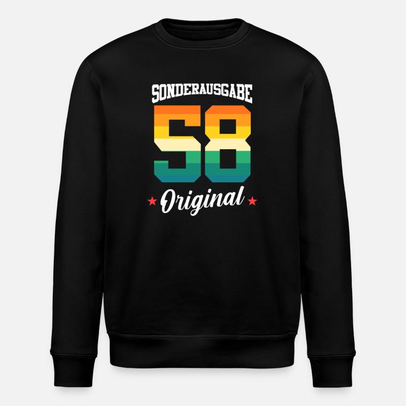 58 Anniversaire - Sweat bio ROLLER Stanley/Stella Unisexe - noir