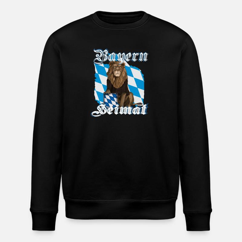Bayern Heimat Löwe - Stanley/Stella Unisex Bio-Sweatshirt ROLLER - Schwarz