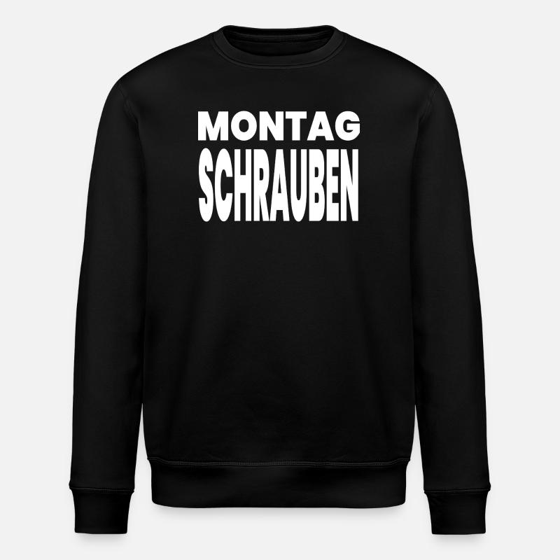 Schrauben - Stanley/Stella Unisex Bio-Sweatshirt ROLLER - Schwarz