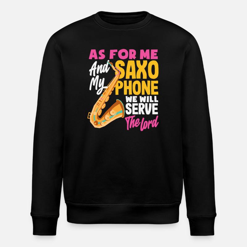 Saxophone - Sweat bio ROLLER Stanley/Stella Unisexe - noir