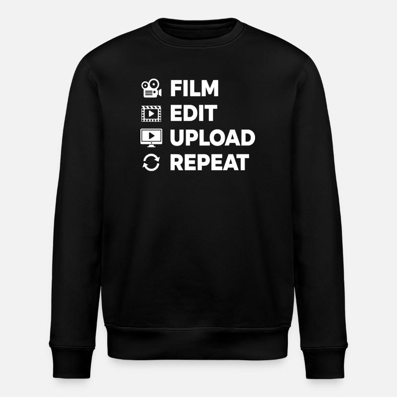 Video Editing Film Making Content Creator - Stanley/Stella ROLLER Unisex Organic Sweatshirt - black