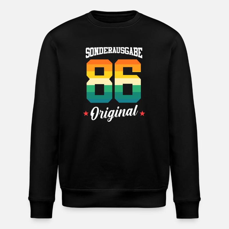 86 Anniversaire - Sweat bio ROLLER Stanley/Stella Unisexe - noir