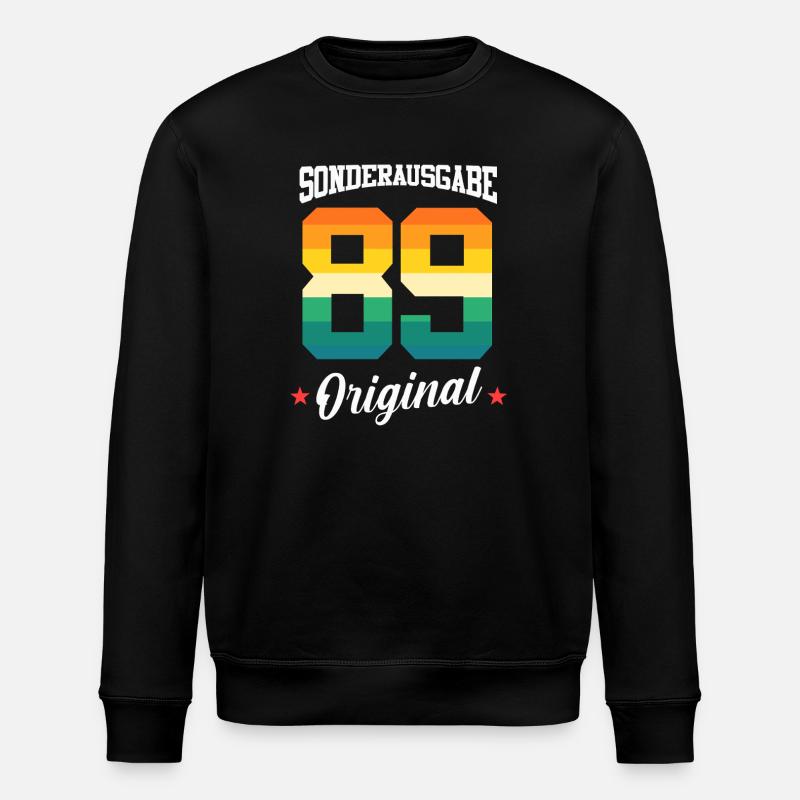 89 Birthday - Stanley/Stella ROLLER Unisex Organic Sweatshirt - black