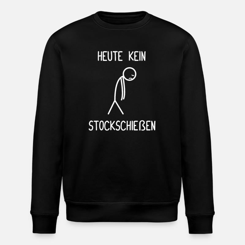 Curling: No curling today - Stanley/Stella ROLLER Unisex Organic Sweatshirt - black