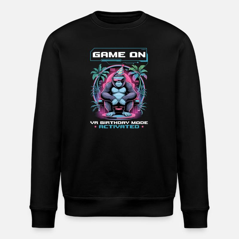 Birthday Gamer VR - Stanley/Stella Unisex Bio-Sweatshirt ROLLER - Schwarz