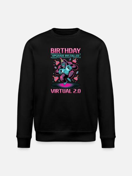 Birthday Gamer VR - Stanley/Stella ROLLER Unisex Organic Sweatshirt - black