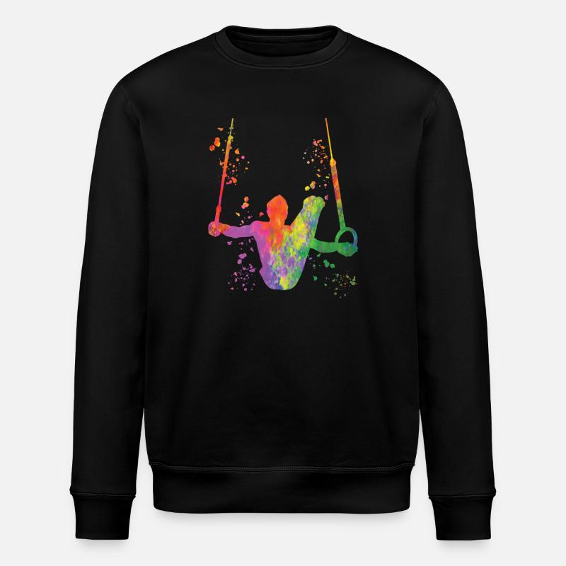 Kunstturner Ringe Kunstturnen - Stanley/Stella Unisex Bio-Sweatshirt ROLLER - Schwarz