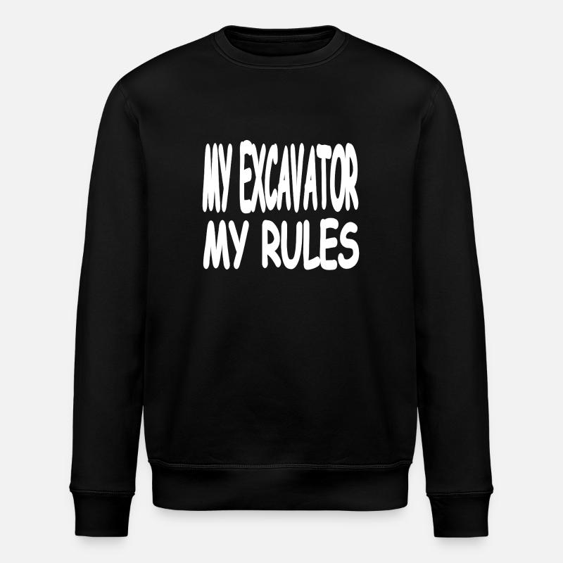 Excavatrice - Sweat bio ROLLER Stanley/Stella Unisexe - noir