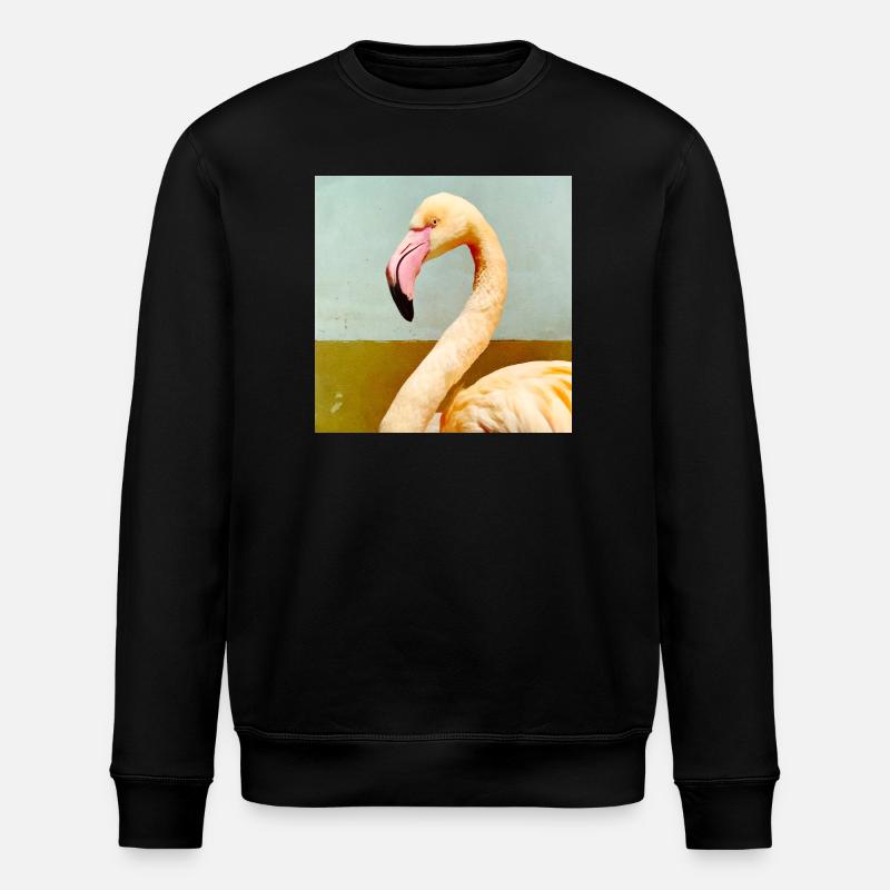 Flamingo - Stanley/Stella ROLLER Unisex Organic Sweatshirt - black