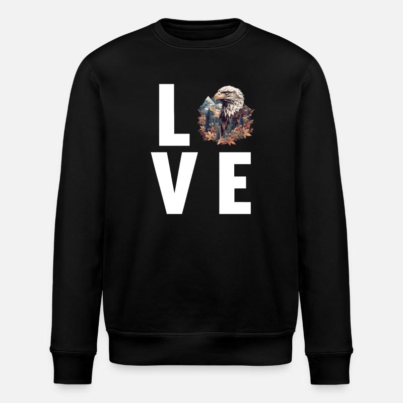 Adler - Stanley/Stella Unisex Bio-Sweatshirt ROLLER - Schwarz
