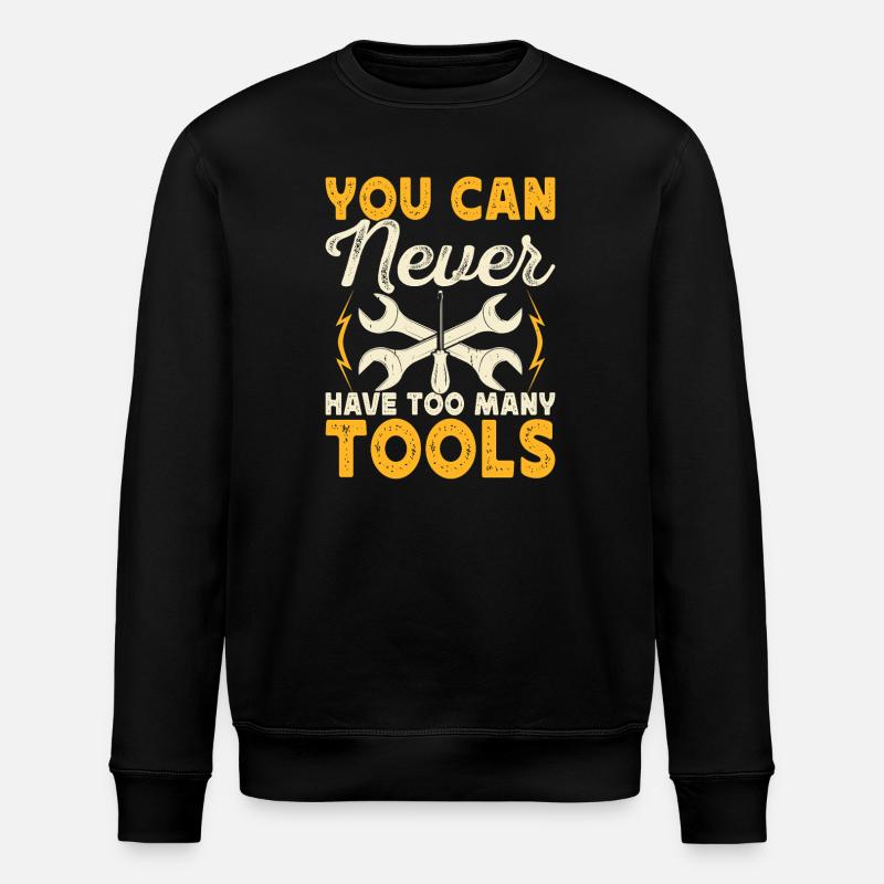 Car Mechanic Mechatronics Technician Gift - Stanley/Stella ROLLER Unisex Organic Sweatshirt - black