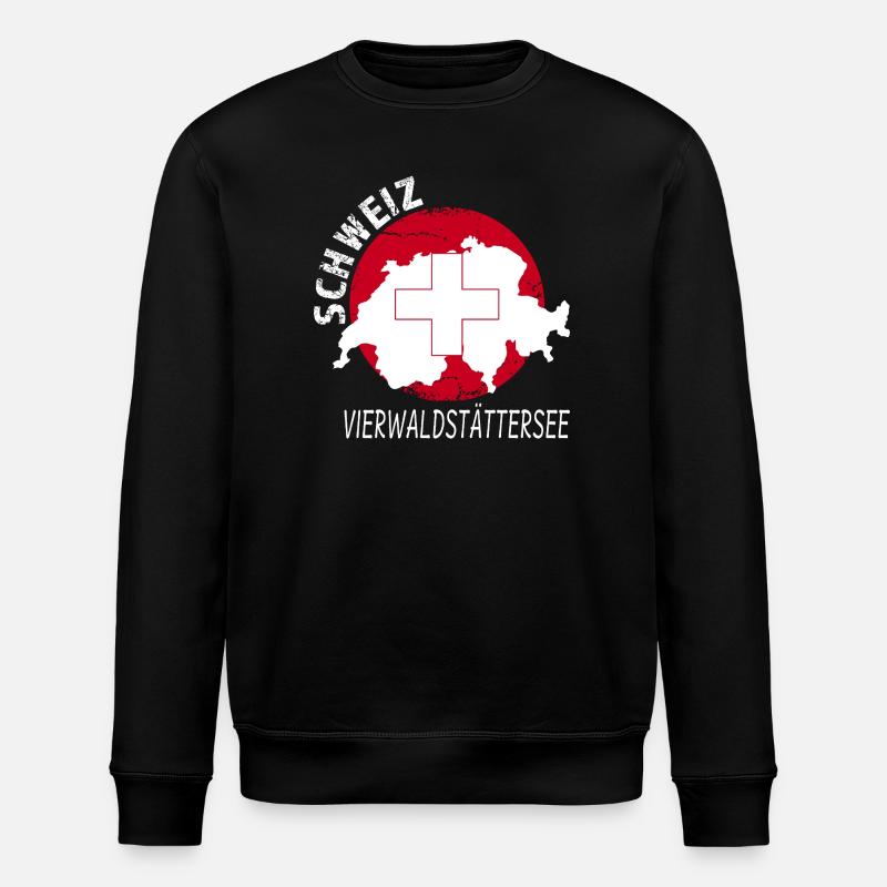 Lac des Quatre-Cantons - Sweat bio ROLLER Stanley/Stella Unisexe - noir
