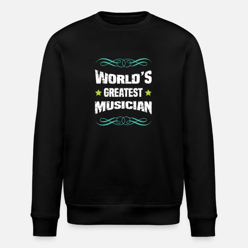 Weltbester Musiker  - Stanley/Stella Unisex Bio-Sweatshirt ROLLER - Schwarz